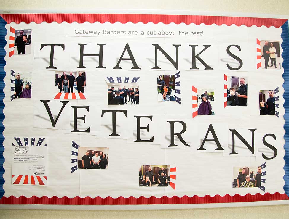 Thanks Veterans poster board