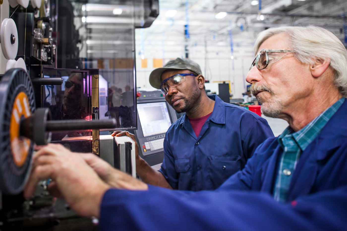 CNC Instructor and Student